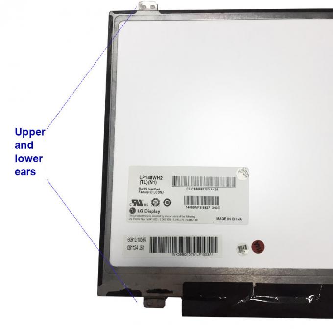 LP140WH2 TLN1のラップトップLCDスクリーン/LCDのパネルの取り替えLVDS 40 PIN 1366x768
